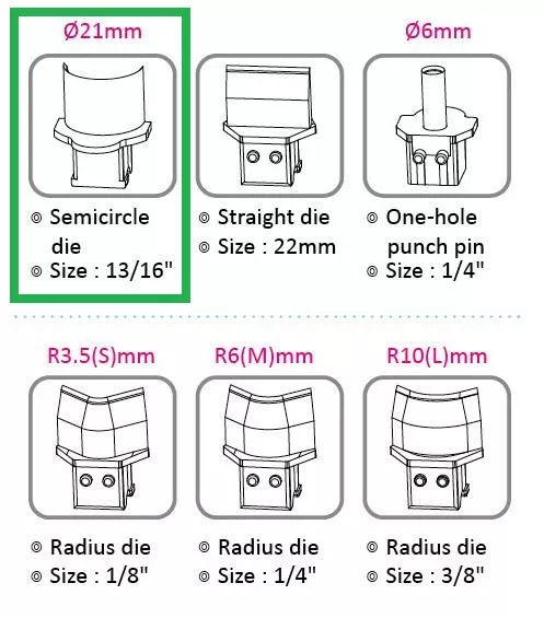 Topdrop – Výsekový rádius pro KW triO 9521 s průměrem 21 mm. KW-TRIO | Kancelářská technika od Topdrop.cz