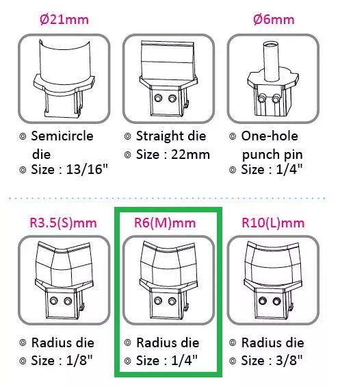 Topdrop – Výsekový rádius pro KW triO 9521 s průměrem 6 mm. KW-TRIO | Kancelářská technika od Topdrop.cz