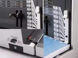 Topdrop – Elektrický kroužkový vazač na plastovou vazbu s vysokou mírou ergonomie. DSB | Kancelářská technika od Topdrop.cz