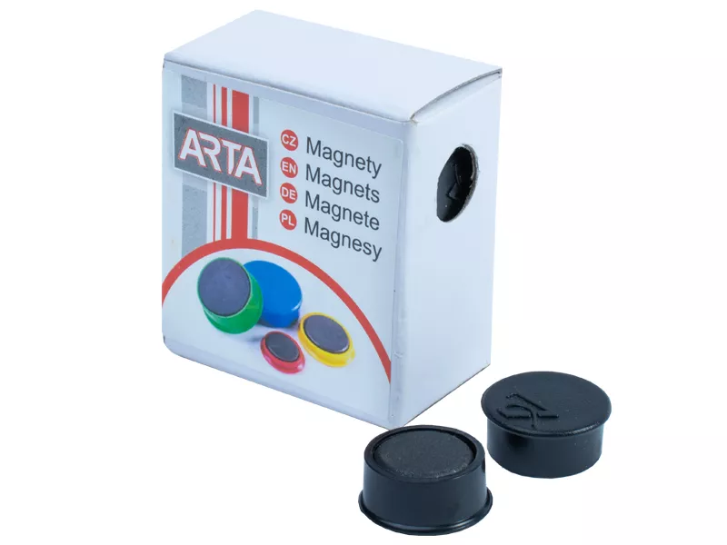 Topdrop – Magnety ARTA průměr 16mm, černé (10ks v balení) | Kancelářská technika od Topdrop.cz