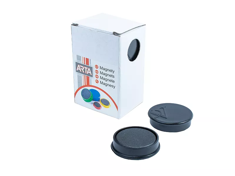 Topdrop – Magnety ARTA průměr 30mm, černé (10ks v balení) | Kancelářská technika od Topdrop.cz