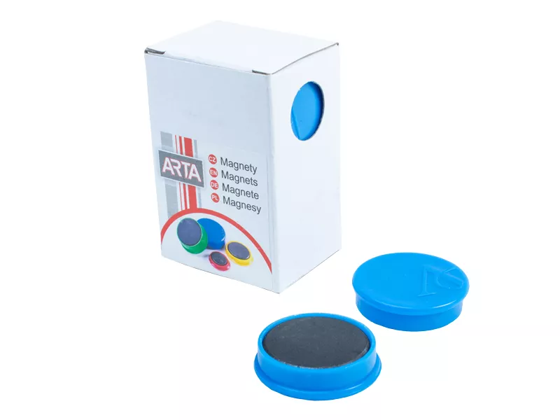Topdrop – Magnety ARTA průměr 30mm, modré (10ks v balení) | Kancelářská technika od Topdrop.cz