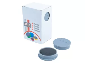 Magnety ARTA průměr 30mm, šedé (10ks v balení)