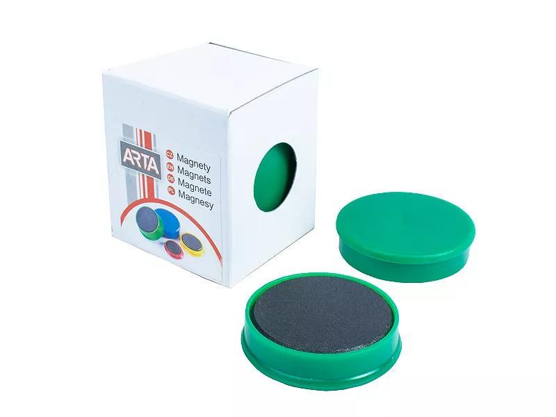 Topdrop – Magnety ARTA průměr 40mm, zelené (4ks v balení) | Kancelářská technika od Topdrop.cz