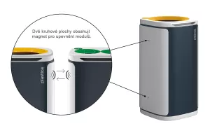 Topdrop – Modrá odpadní nádoba KOBRA WASTEE na papír. | Kancelářská technika od Topdrop.cz