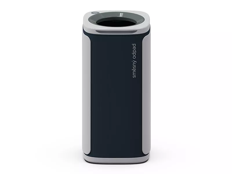 Topdrop – Šedá odpadní nádoba KOBRA WASTEE na směsný odpad. | Kancelářská technika od Topdrop.cz