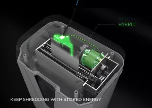 Topdrop – Skartovačka pro malé/střední kanceláře s hybridním systémem řízení spotřeby energie. KOBRA | Kancelářská technika od Topdrop.cz