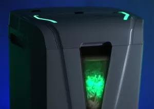 Topdrop – Skartovačka pro malé/střední kanceláře s hybridním systémem řízení spotřeby energie. KOBRA | Kancelářská technika od Topdrop.cz