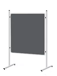 Topdrop – Prezentační oboustranná tabule 120x90 cm na stojanu 160 cm. Textilní povrch. 2x3 | Kancelářská technika od Topdrop.cz