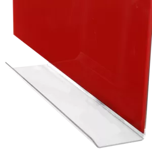 Topdrop – Transparentní odkládací lišta pro skleněné tabule v délce 30 cm. MT DISPLAYS | Kancelářská technika od Topdrop.cz