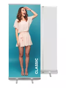 Roletový prezentační stojan šíře 150 cm.