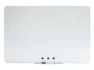 Bílá bezrámová magnetická tabule Qboard 200 x 97 cm