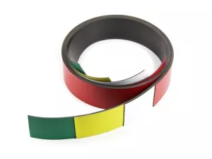 Topdrop – Bílá matná magnetická páska, šířka 40 mm, tloušťka 1 mm, anizotropní, síla 80 g/cm2, na potisk i popisování fixy, nastříháte nůžkami. | Kancelářská technika od Topdrop.cz