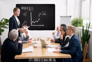 Topdrop – Designová bezrámová magnetická tabule Qboard s černým lakovaným povrchem. 2x3 | Kancelářská technika od Topdrop.cz