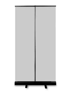 Topdrop – Stojan Roll Up v elegantní černé barvě s výškou 200 cm a šířkou 85 cm. | Kancelářská technika od Topdrop.cz