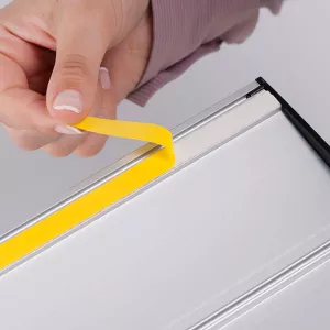 Topdrop – Hliníková dveřní cedilka tvaru CONVEX - velikost viditelné plochy 210 x 148 mm 2x3 | Kancelářská technika od Topdrop.cz