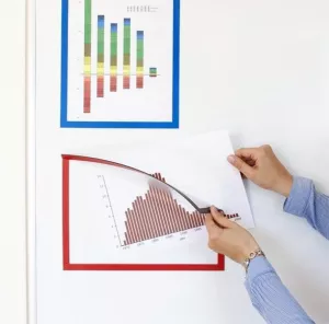Topdrop – Magnetická kapsa na papír A3 - modrá | Kancelářská technika od Topdrop.cz