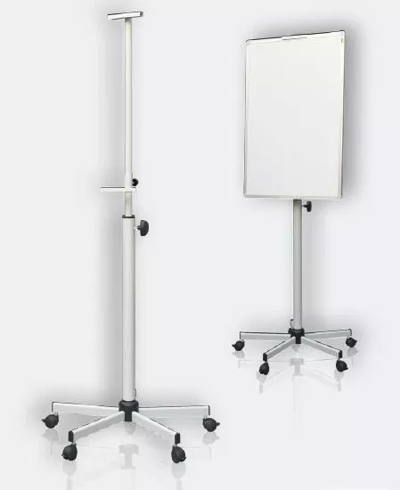 Topdrop – Mobilní stojan na tabule o velikosti 60 x 90 až 90 x 120 cm, výškově nastavitelný 2x3 | Kancelářská technika od Topdrop.cz