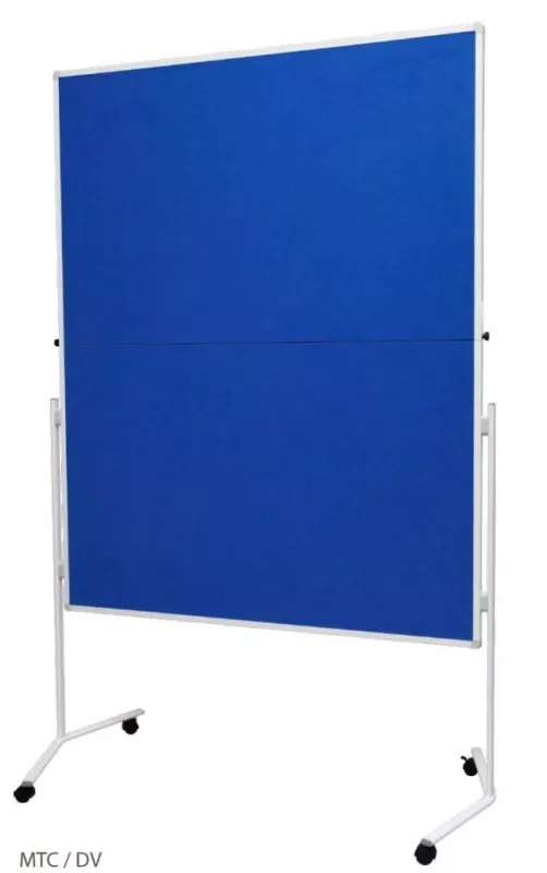 Topdrop – Moderační tabule PREMIUM s modrým textilním povrchem, možnost složení 2x3 | Kancelářská technika od Topdrop.cz