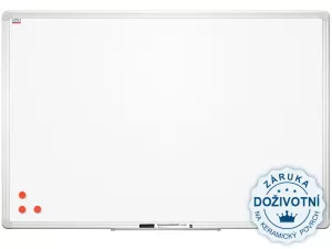 Keramická tabule s matným povrchem v hliníkovém rámu.