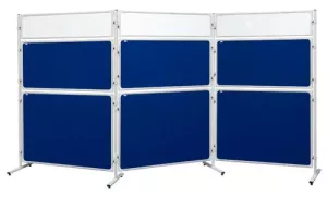 Panel pro modulární stěnový systém, oboustranný, filcový modrý povrch