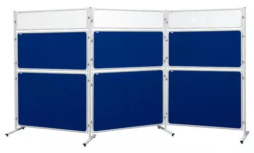 Topdrop – Panel pro modulární stěnový systém, oboustranný, filcový modrý povrch 2x3 | Kancelářská technika od Topdrop.cz