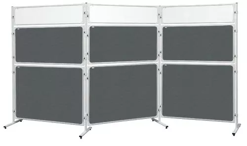 Topdrop – Panel pro modulární stěnový systém, oboustranný, filcový šedý povrch 2x3 | Kancelářská technika od Topdrop.cz