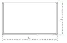 Topdrop – Roční plánovací tabule lakovaná v hliníkovém rámu, rozměr 90 x 120 cm 2x3 | Kancelářská technika od Topdrop.cz